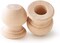8 Pack Wooden Dowel Rod Finials – 1-1/16 Inch Wood End Caps with 1/2" Hole, Natural Unfinished Wood Caps for DIY Crafts, Macrame, Flag Poles & Home Decoration Projects